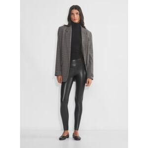 Aritzia Wilfred Free Daria Pant High-waisted UnReal Leather Leggings XXS Black